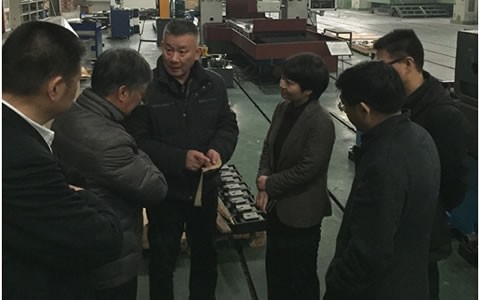 浦江縣委副書記、代縣長（zhǎng）俞佩芬一行（háng）考察杭（háng）機股份