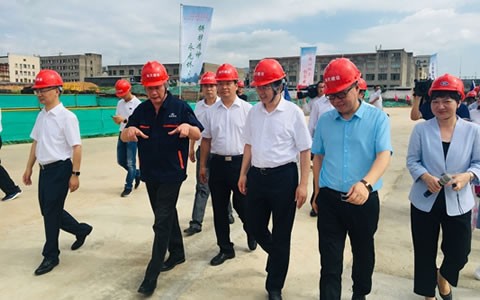 金華市市委書（shū）記（jì）陳龍視察樱桃视频污污污新廠（chǎng）區建設情況
